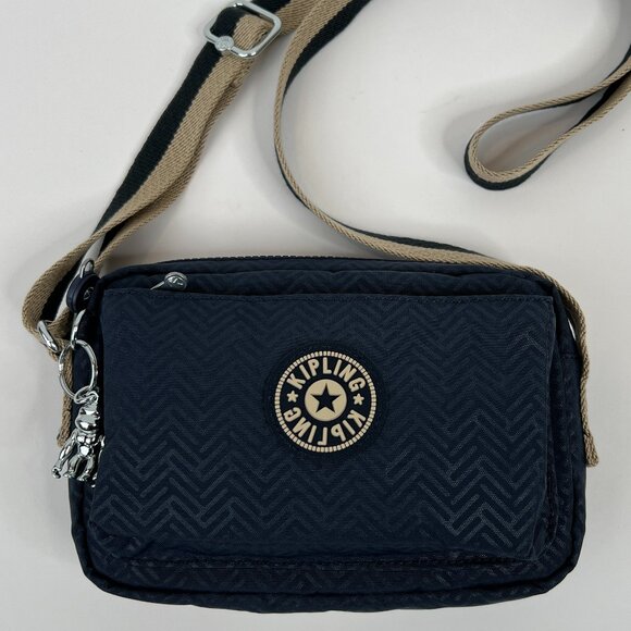 Kipling Womens Abanu Crossbody Bag, Endless Bl Emb - Picture 2 of 9